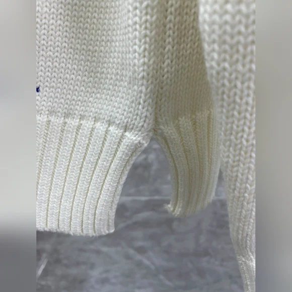 White Polo Ralph Lauren Bear Sweater - Picture 7 of 9